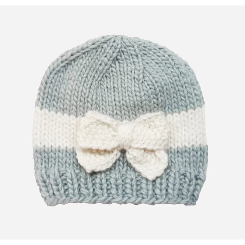 NWT THE BLUEBERRY HILL Bow Hat Bowie Grey Cream 2-5 years Kids